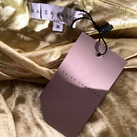 RAISA&VANESSA One Shoulder Ruched Mini Dress Fuchsia & Pistachio Green 36 NWT - Picture 4 of 9